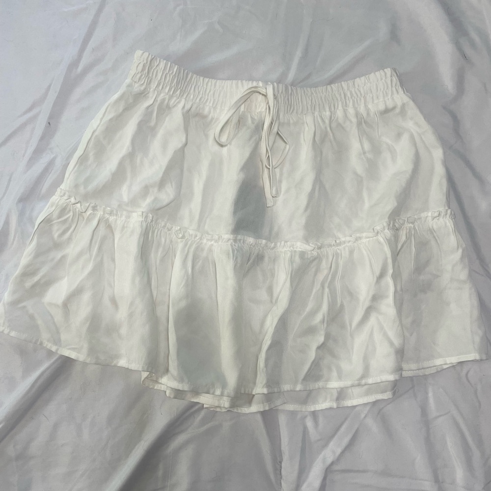White Summer Mini Skirt